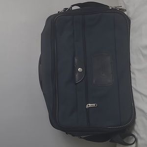 VINTAGE SANSONITE BLUE TRAVEL LAPTOP SHOULDER BAG